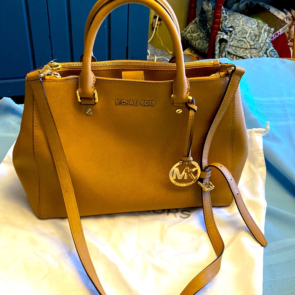 Michael Kors Tan Leather Satchel